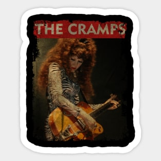 TEXTURE ART- The Cramps 1982 - RETRO STYLE 5 Sticker